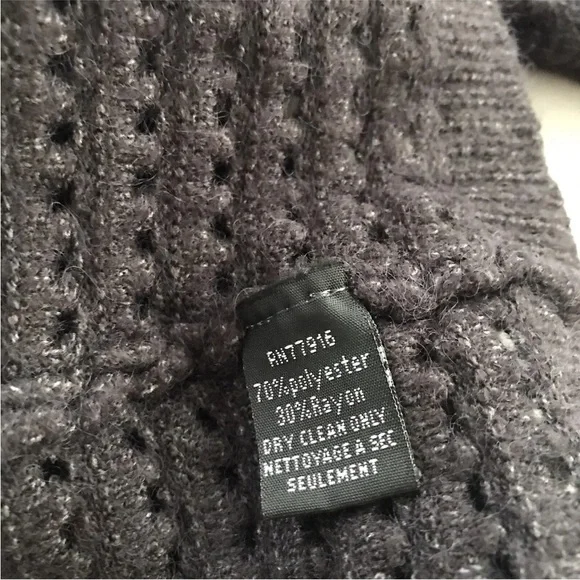 Akemi + Kin Anthropologie Open Front Cardigan Sweater Sweater Gray One Size - Picture 6 of 9